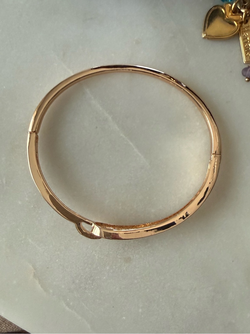 Mariana Large Everyday Crystal Bracelet & Rose Gold Tone Hinged Bangle - Picture 5 of 15